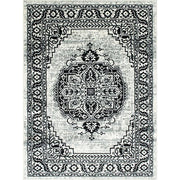 Serang Gray/Black 5' X 7' Area Rug - R&R Furniture Gallery (Fountain Valley, CA)