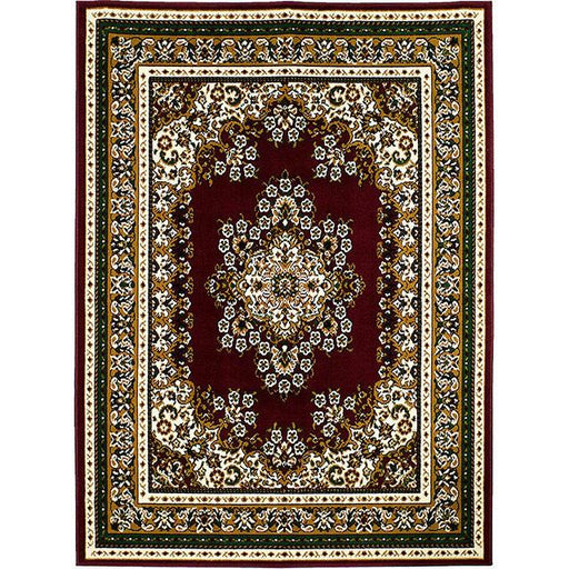 SHINTA Burgundy 5' X 8' Area Rug - R&R Furniture Gallery (Fountain Valley, CA)