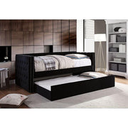 Susanna Black Daybed w/ Trundle, Black - R&R Furniture Gallery (Fountain Valley, CA)