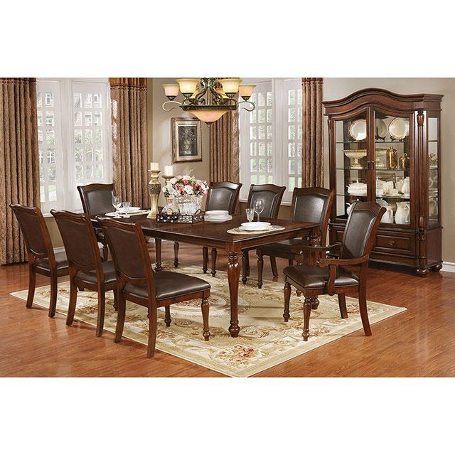 Sylvana Brown Cherry/Espresso Side Chair (2/CTN) - R&R Furniture Gallery (Fountain Valley, CA)