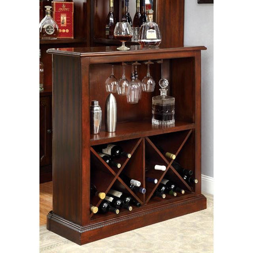 VOLTAIRE Dark Cherry Bar Table - R&R Furniture Gallery (Fountain Valley, CA)