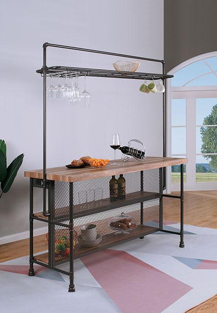 PARIAMAN Bar Table, Sand Black/Natural - R&R Furniture Gallery (Fountain Valley, CA)