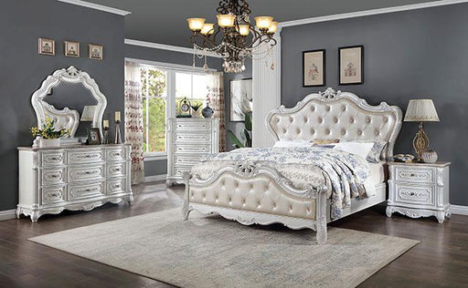 ROSALIND Night Stand, Pearl White - R&R Furniture Gallery (Fountain Valley, CA)