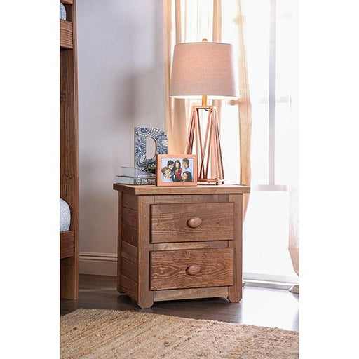 Lea Mahogany Night Stand - R&R Furniture Gallery (Fountain Valley, CA)