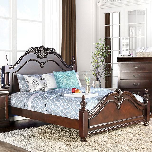 Mandura Cherry Cal.King & E.King Bed - R&R Furniture Gallery (Fountain Valley, CA)
