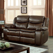Pollux Brown Love Seat - R&R Furniture Gallery (Fountain Valley, CA)