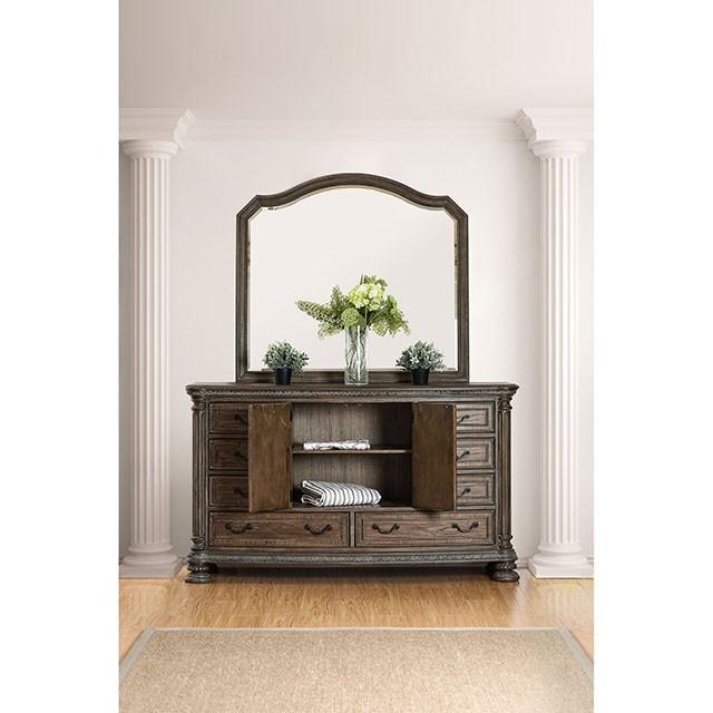 Persephone Rustic Natural Tone Mirror - R&R Furniture Gallery (Fountain Valley, CA)
