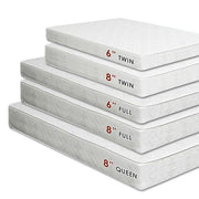 Daisy White 8" Bunkie Board Combo Mattress, Twin - R&R Furniture Gallery (Fountain Valley, CA)