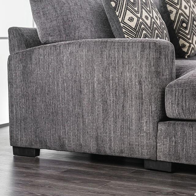 Kaylee Gray Large L-Shaped Sectional - R&R Furniture Gallery (Fountain Valley, CA)