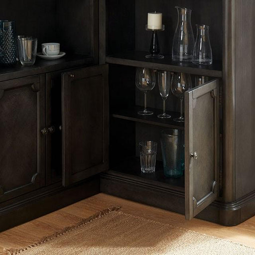Voltaire Gray Curio Cabinet - R&R Furniture Gallery (Fountain Valley, CA)