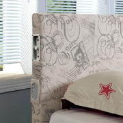 Evans E.King & Cal.King Bed Espressso, White, & Camel - R&R Furniture Gallery (Fountain Valley, CA)