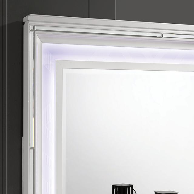Emmeline Bed Silver & White - R&R Furniture Gallery (Fountain Valley, CA)