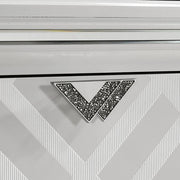 Emmeline Bed Silver & White - R&R Furniture Gallery (Fountain Valley, CA)