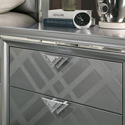 Emmeline Bed Silver & White - R&R Furniture Gallery (Fountain Valley, CA)
