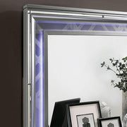 Emmeline Bed Silver & White - R&R Furniture Gallery (Fountain Valley, CA)