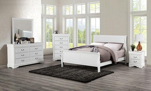 Louis Philippe Dresser White - R&R Furniture Gallery (Fountain Valley, CA)