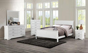 Louis Philippe Full Bed Expresso & White - R&R Furniture Gallery (Fountain Valley, CA)
