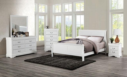 Louis Philippe Full Bed Expresso & White - R&R Furniture Gallery (Fountain Valley, CA)
