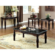 Brampton Espresso/Black Faux Sofa Table - R&R Furniture Gallery (Fountain Valley, CA)