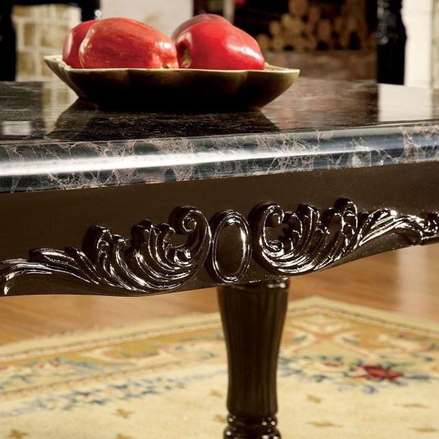 Brampton Espresso/Black Faux Sofa Table - R&R Furniture Gallery (Fountain Valley, CA)