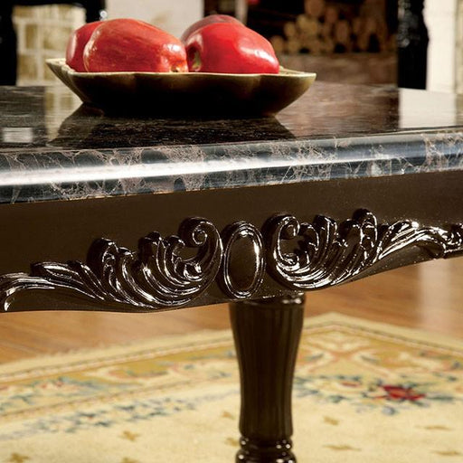 Brampton Espresso/Black Faux Sofa Table - R&R Furniture Gallery (Fountain Valley, CA)