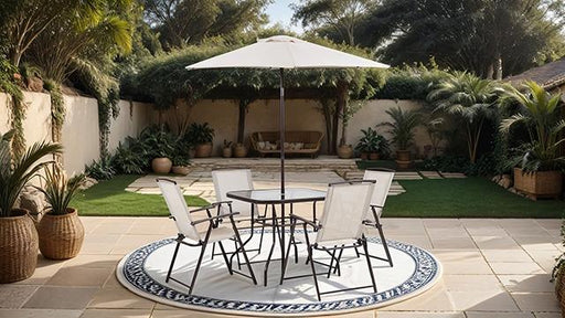 Fallone 7 Pc. Outdoor Dining Set - R&R Furniture Gallery (Fountain Valley, CA)