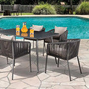 Tushari 8 Pc. Outdoor Dining Set - R&R Furniture Gallery (Fountain Valley, CA)