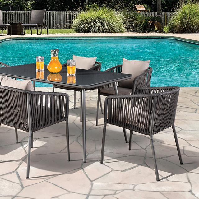 Tushari 8 Pc. Outdoor Dining Set - R&R Furniture Gallery (Fountain Valley, CA)