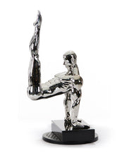 SZ0173 Modern Silver Gymnast-B Sculpture — view 3