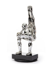 SZ0173 Modern Silver Gymnast-B Sculpture — view 5