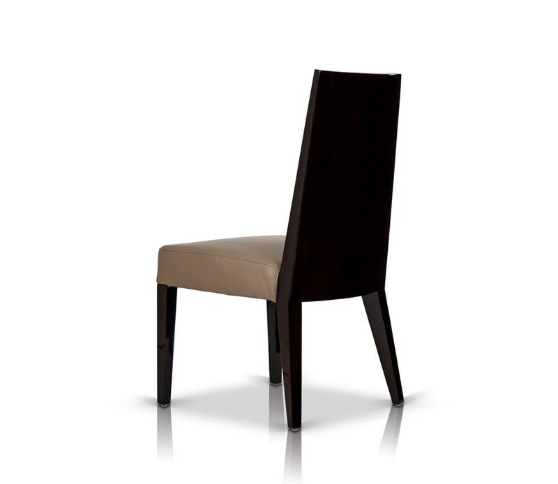 Noble Modern Dark Brown Veneer Chair — view 4