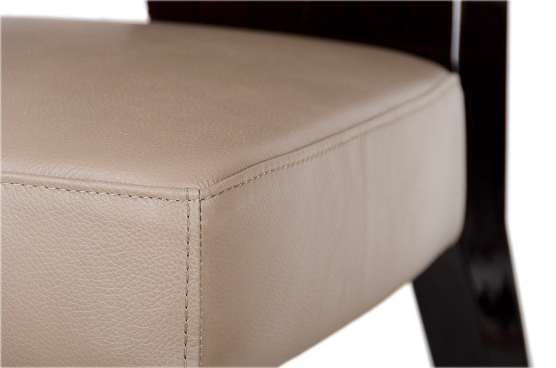 Noble Modern Dark Brown Veneer Chair — view 5