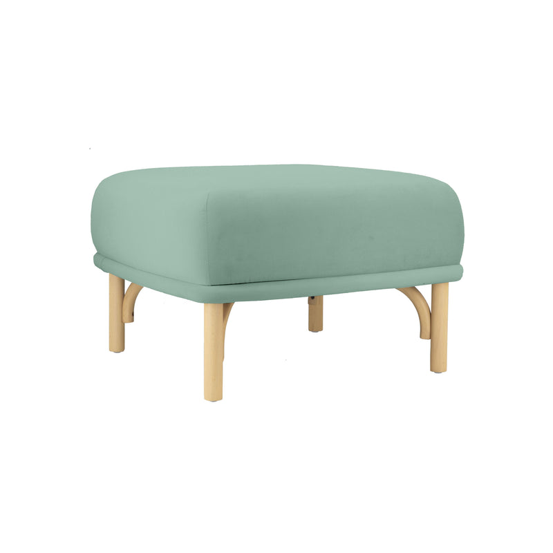 Desiree Ocean Blue Velvet Ottoman 8