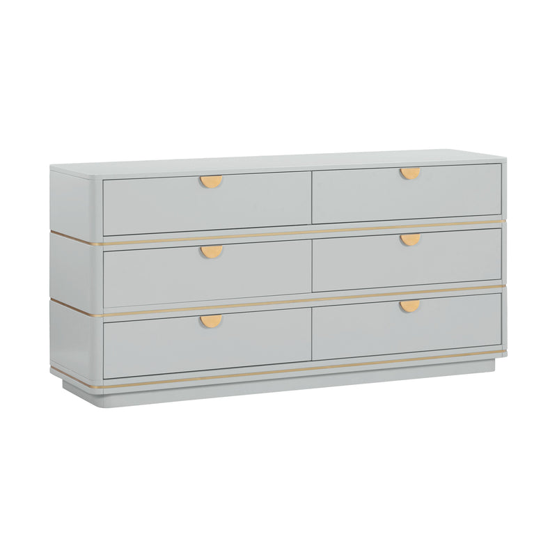 Julieta Grey 6 Drawer Dresser