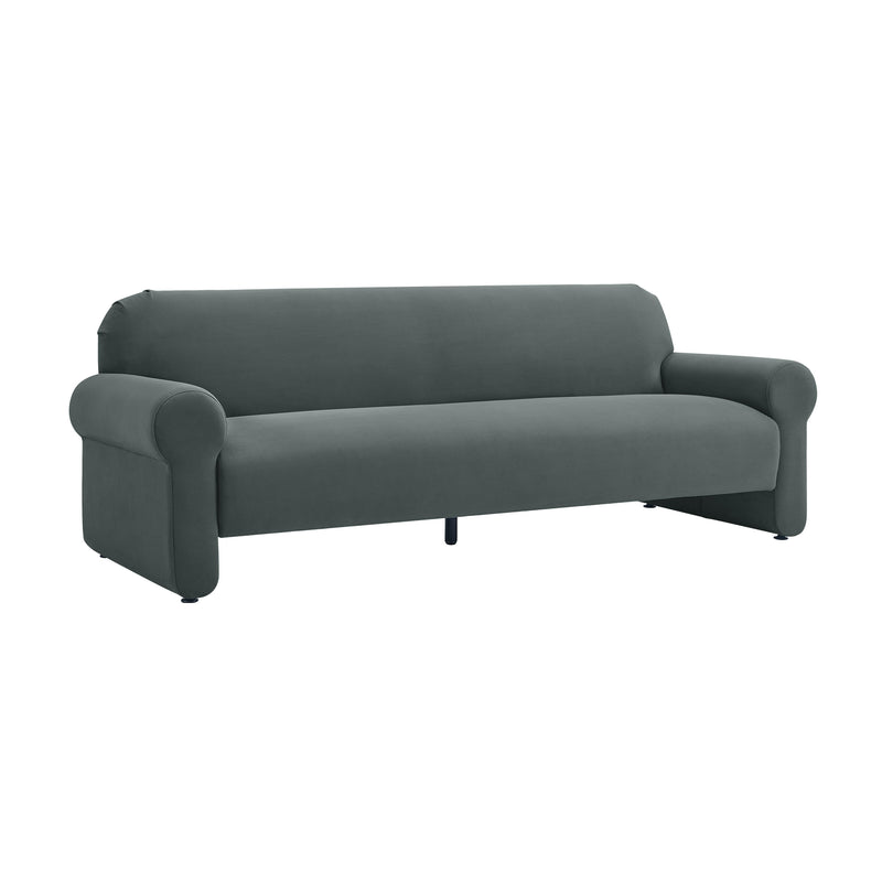 Keelee Grey 84 Inch Velvet Sofa 8