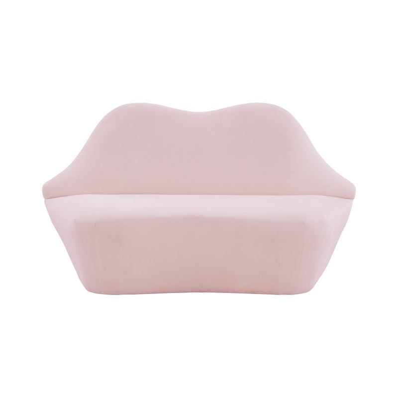 Lips Blush Velvet Settee