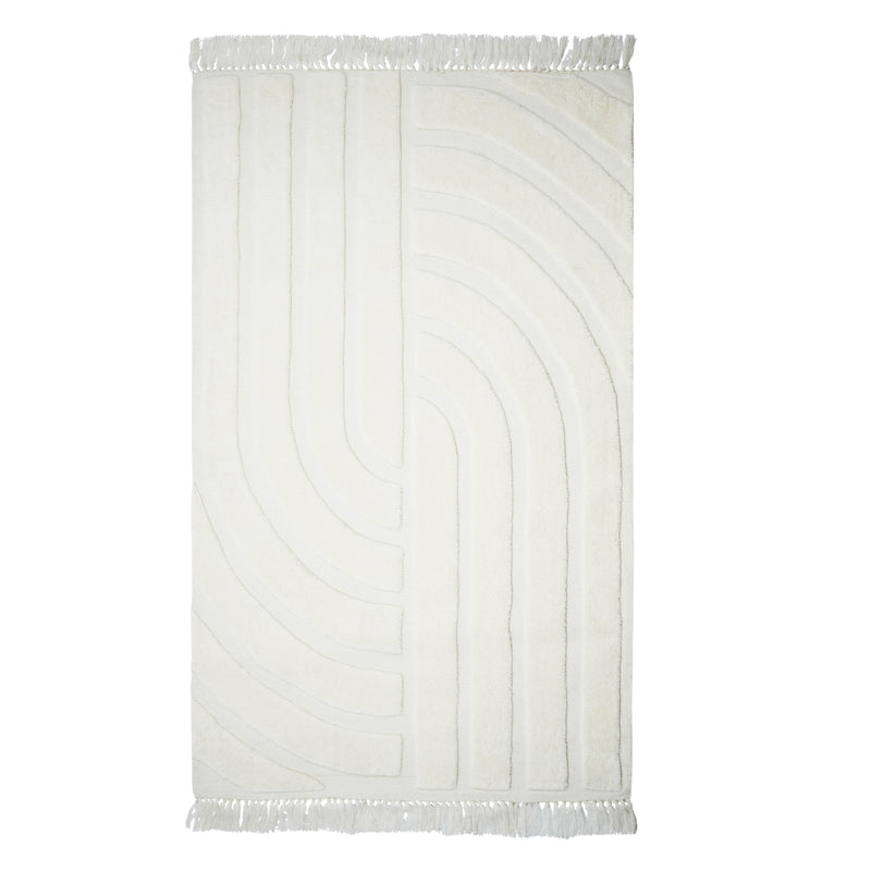 Loop White 8' x 10' Area Rug
