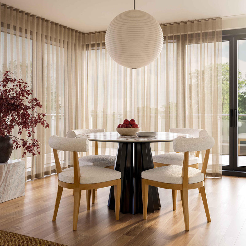 Palla Cream Boucle Dining Chair