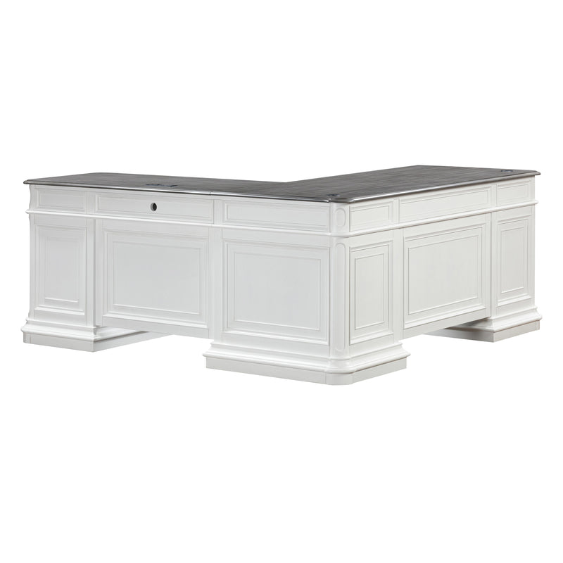 Roanoke White L Desk