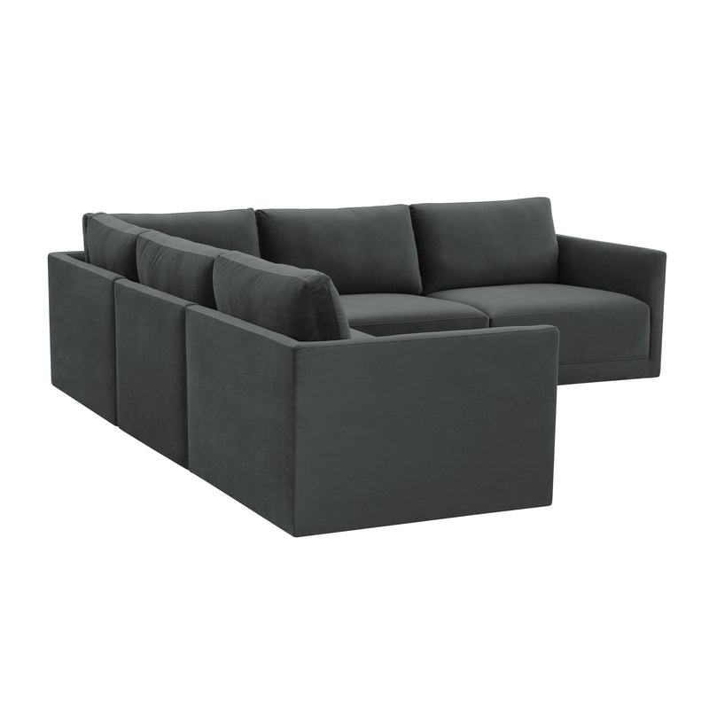 Willow Charcoal Modular L Sectional