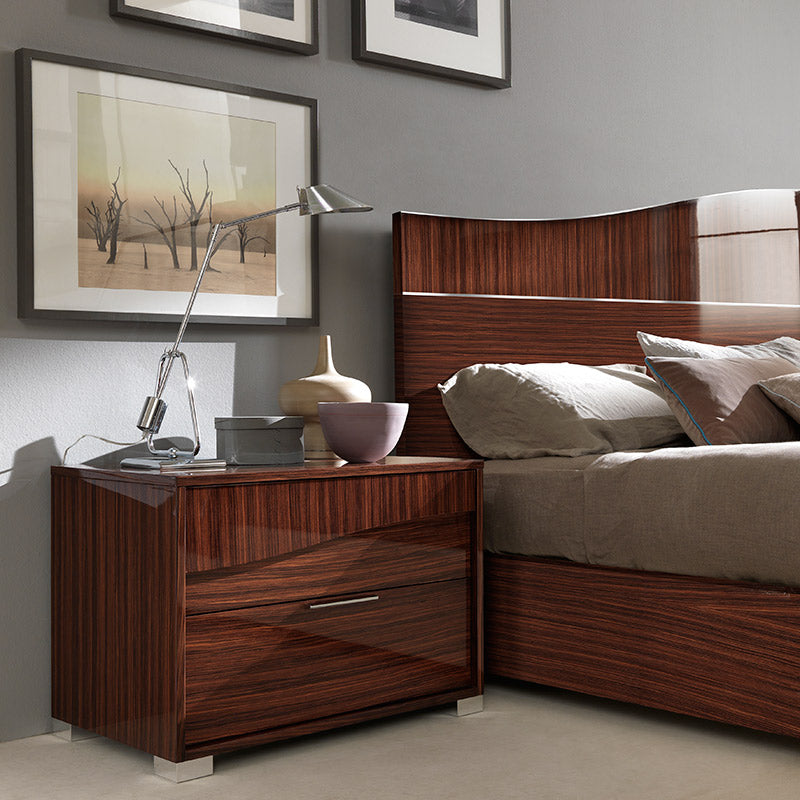 Sogno Modern Glossy Nightstand — view 2