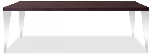 Daytona Modern Brown Oak Rectangle Dining Table — view 2
