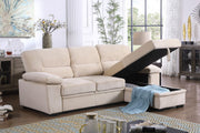 Kipling - Reversible Sleeper Sectional Sofa Chaise - R&R Furniture Gallery (Fountain Valley, CA)