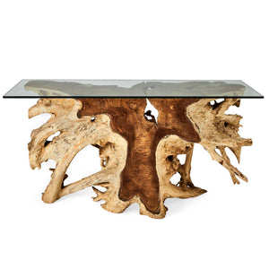 Center Root - Console Table - Brown / Woodtone