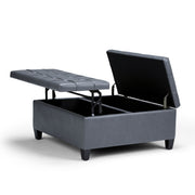 Harrison - Upholstered Coffee Table Storage Ottoman - R&R Furniture Gallery (Fountain Valley, CA)