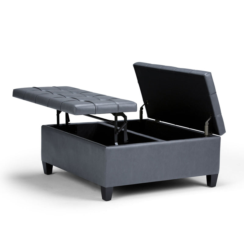 Harrison - Upholstered Coffee Table Storage Ottoman - R&R Furniture Gallery (Fountain Valley, CA)