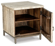 Laddford - Accent Cabinet - Shelf - Whitewash - R&R Furniture Gallery (Fountain Valley, CA)