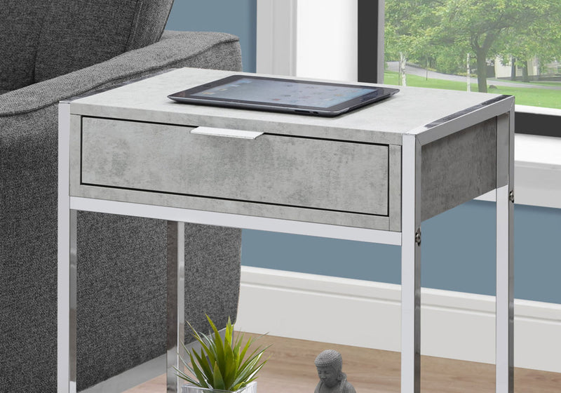 Accent Side Table, Storage Drawer, Spacious Tabletop - R&R Furniture Gallery (Fountain Valley, CA)