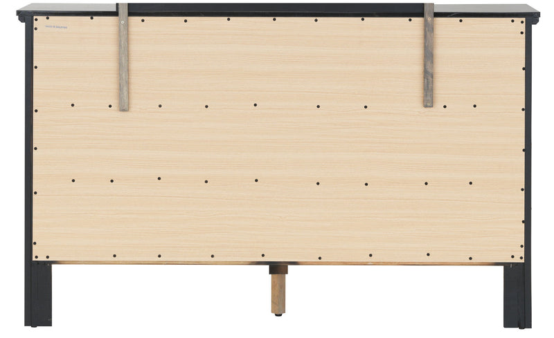 Glory Furniture Primo dresser with multiple drawers, modern wooden finish, and sleek design for bedroom storage.