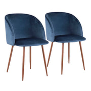 Pair of Lumi Source Fran contemporary dining chairs with sleek modern design, shown in a set of two.